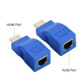 HDMI Signal TX Adapter, CAT 5e 6 Cables HDMI Extender Adapter for Home Use. 