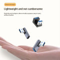 gu Usb Adapter Data Cable Adapter Extension Connector Elbow / U-shaped for Notebook Phone 10gbps Transmission. 