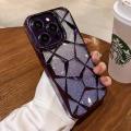 Luxury Girl's Phone Case for iPhone 15 14 13 12 11 Pro Max Plus Glitter Bling 3D Cube Diamond Marble Soft TPU Shockproof Cover. 