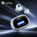 Sanag S3 Pro AI Smart Screen Bluetooth Earphone 360 ° Stereo Sound OWS Headphones Open Ear TWS Earbuds Earclip Wireless Headset. 