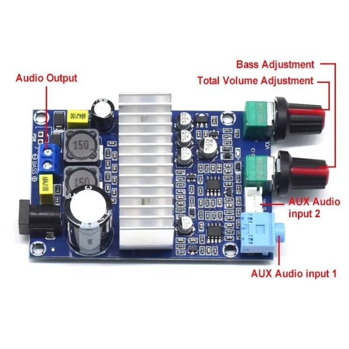 CA-3316A%20Digital%20Power%20Amplifier%20Board%20100W%20Stereo%20Class%20D%2012-24V%20BASS%20AMP%20-%20Image%203