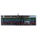 Wired Mechanical Keyboard 26-key Rollover/9 Backlit Modes/Double Shot Keycaps/Multifunctional Combination Keys/Blue Switch Black.