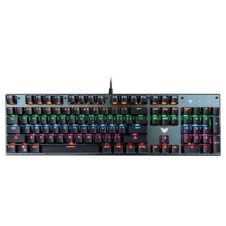 Wired Mechanical Keyboard 26-key Rollover/9 Backlit Modes/Double Shot Keycaps/Multifunctional Combination Keys/Blue Switch Black