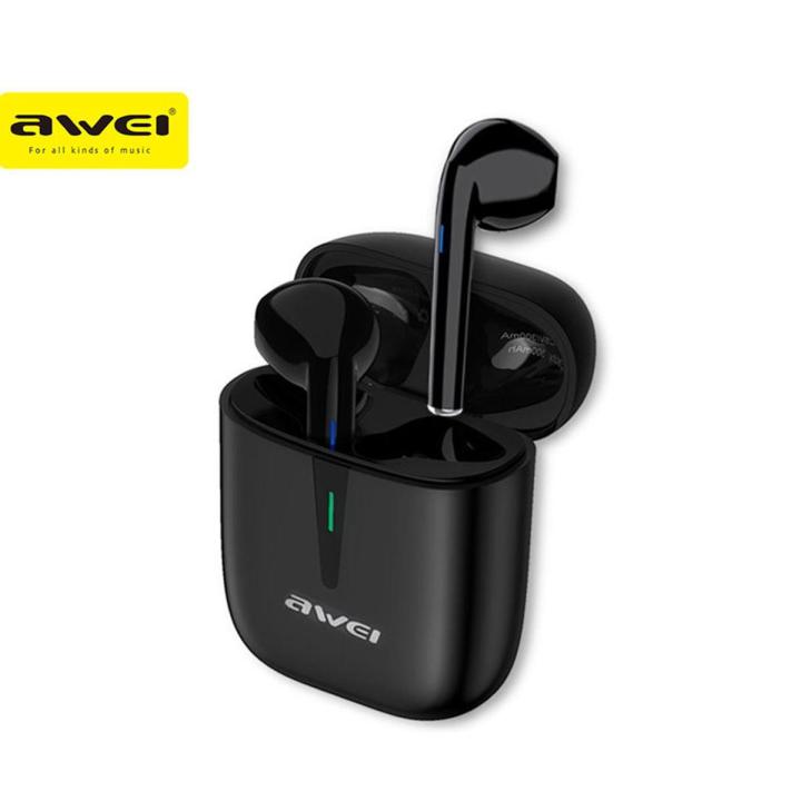 Awei T21 TWS Wireless Bluetooth Sports Earbuds Type-C Gaming With Built-In Microphone