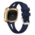 For Fitbit Versa 3 / 4 Water-drop Slim Silicone Watch Band, Size:L. 