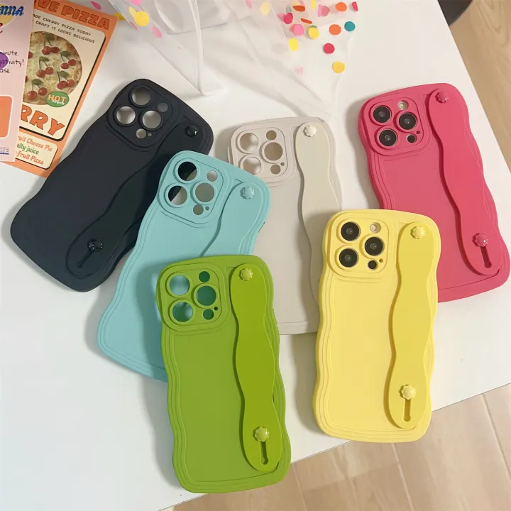 Sroof%20%20Case%20%20For%20Samsung%20S8%20S9%20S10%20S20%20S21%20S22%20S23%20S24%20P1us%20S20%20FE%20S20E%20S21%20FE%20S23%20FE%20S20%20S21%20S22%20S23%20S24%20U1tra%20New%20minimalist%20and%20fresh%20solid%20color%20liquid%20wave%20wrist%20strap%20phone%20case%20back%20cover%20-%20Image%202