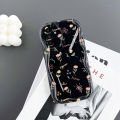 VRQR Soft Wavy Edge Phone Case For Samsung Galaxy A14 Back Cover Full Screen Beautiful Flowers Pattern Cover Samsung Galaxy A13 A15 M14 A05 A05S. 