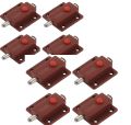 8 pcs Automatic Spring Loaded Cabinet Door Bolt Lock Push Button.
