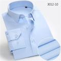 Solid Men Formal Shirt Long Sleeve Plus Size 8xl Business Mens Dress Shirts Basical Office Male Clothing with Front Pocket White.