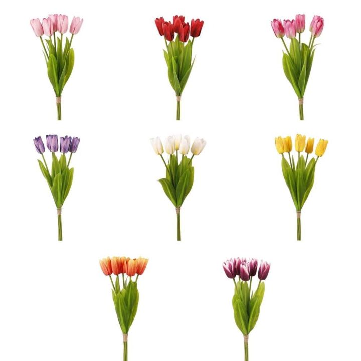 Flower%20Arrangement%20Real%20Touch%20Artificial%20Tulip%20Flowers%20Handmade%205-Heads%20Faux%20Tulip%20Branch%20Artificial%20Fake%20Flower%20Dining%20Table%20-%20Image%206
