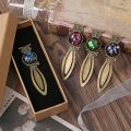 Pagination Mark Twelve Constellation Bookmark Book Paginator Good Luck Owl Reading Bookmark Book Clip Gemstone Inlaid.
