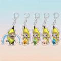 Cute Banana Cat Expression Keychain Weblebrity Cat Schoolbag Charm Funny Happy Cat Lanyard Pendant Chain Jewelry. 