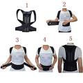 Adjustable Back Posture Corrector Back Pain Relief Belt Spine Waist Support Correction Straps Posture Belt For Men Women - Black. 