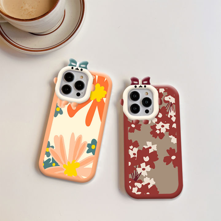 UCUC%20for%20Realme%20C33%20Back%20Cover%20Art%20Flowers%20Monster%20Lens%20Phone%20Case%20Thin%20Hard%20Drop%20Resistant%20Protective%20Cover%20for%20Girls%20-%20Image%206