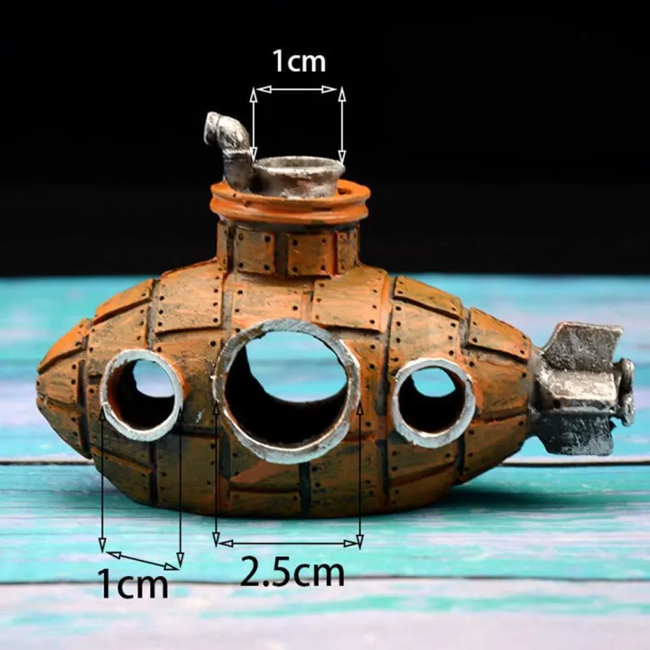 Retro%20Old%20Submarines%20Wreck%20Ornament%20Fish%20Shrimp%20Shelter%20Cave%20Hideout%20Artificial%20Resin%20Ornament%20for%20Aquarium%20Fish%20Tank%20Decoration%20-%20Image%202