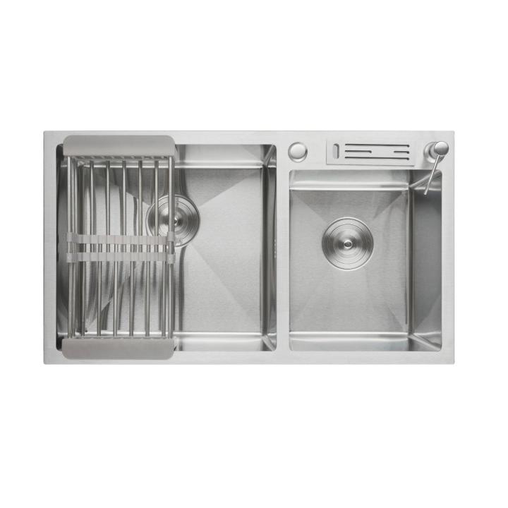 TekaSpain Handmade Stainless Steel Kitchen Sink 32 x 18"