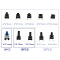 180PCS 10 Type 6X6 Light Mini Touch Switch Set Push Button Switch Kit.