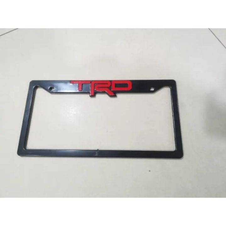 Premium Quality TRD Car number plate cover - 1Pis