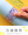 4pcs in 1set Soft Bendable Straight Ruler 15cm 20cm Protractor Ruler Triangle Plastic Child Student Stationery (multicolor). 