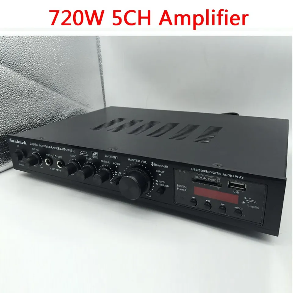 プリメインアンプ SUNBUCK AV-298BT カラオケ対応 Sunbuck AV-298BT - Unboxing + Sound test - YouTube