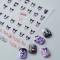 5D Hello Kitty Nail Stickers Sanrio Nail Supplies Nail Slider Kulomi My Melody Embossed Stickers Nail Art Decals.