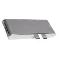 6 In 2 USB C Hub Aluminum Alloy Plug And Play Dual Type C To Memory Card Rea AP9. 