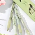 1 Piece 0.5mm Coffee Series Gel Pen Set, Soft Touch Writing Pen, Black Refillable Stationery, Office Supplies,Student. 