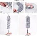 Foldable Microfiber Fan Cleaning Duster Steel Body Flexible Fan mop for Quick and Easy Cleaning of Home, Kitchen, Car, Ceiling, and Fan Dusting Office Fan Cleaning Brush with Long Rod.. 