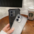 Tokifu For OPPO A5x Transparent Full-Coverage Electroplated Shockproof Soft Silicone Premium Airbag Phone Case. 
