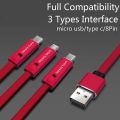 BAECOAR Newly Born Micro USB Type C Cable Durable Repairable Smart Phone Cables Cuttable Charging Wire for iPhone Android Phones. 