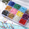 10g/Bag Glass Beads Loose Bead Handmake Earring Ring Mixed Seed Beads Mixcolor Round Strip For DIY Jewelry Making Accessories.