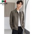 Suede Fabric Jacket Men's New Spring and Autumn Casual Korean Style Fashion Loose All-Matching Lightly Mature Men's Lapel Coat.
