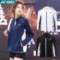 2024 New orginal Yonex YY Badminton Men and Women Coat Sportswear YOBC3121.