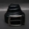 Zays Full-Grain Leather Belt For Men – Anti-Crack, Hand-Stitched, Cut-to-Fit with Luxury Box. 