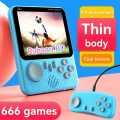 G7 Retro Video Game Console with Gamepad (Controller)Built-In 666 Game 3.5Inch Screen AV Out Pocket Gamepad Handheld Game for 2 Players Controller. 