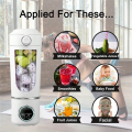 Portable Blender Blender for Shakes Smoothies 700ML 12-Blades Fast Mixing 2 in 1 Blender Personal Juicer 7.4V B.