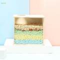 Hamster Digging Box Hamster Sand Bath Box Bed Visible Playing Hideout Rest Hutch Bathroom Sand Bath Container for Gerbils Chinchillas Mice , 20cmx16cmx18cm. 