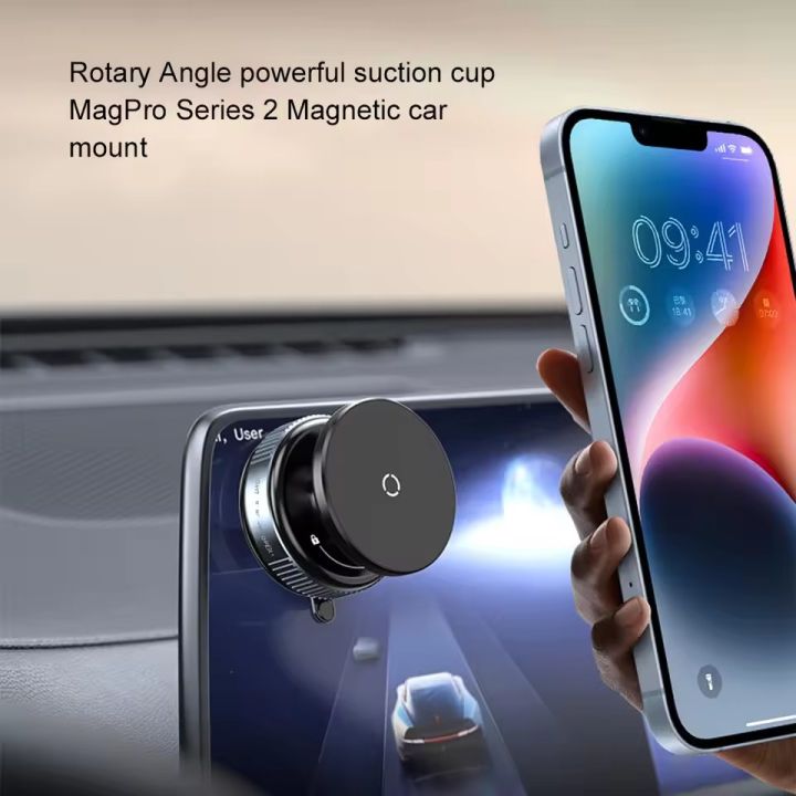 Timack%C2%AE%20Magnetic%20Vacuum%20Car%20Phone%20Holder%20360%C2%B0%20Rotation%20Suction%20Cup%20Navigation%20Stand%20Bracket%20Car%20Magnetic%20Holder%20for%20iPhone%20-%20Image%204