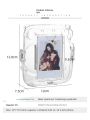 For Instax Mini 11 Photo Bag Transparent Storage Case Crystal Case Strap Sticker Three Piece Set. 