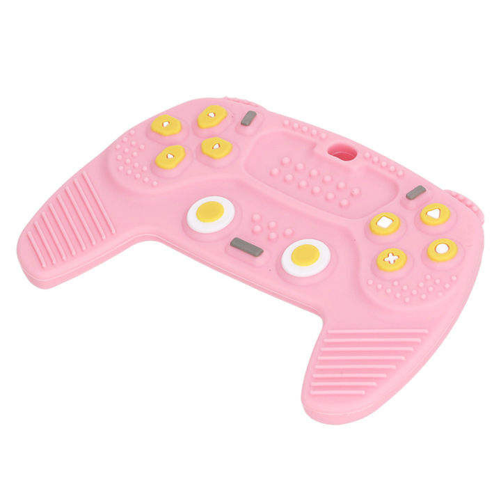 Baby Teether, Reduce Discomfort Game Controller Shaped Silicone Baby Teether for Daily Use