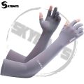 SKYBAITS 1Pair Ice Cloth Silk Arm Sleeve UV Protection Outdoor Sports Running Fishing Men Women Fingerless Sunshade Sleeves.