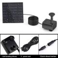 （New）1PC Outdoor olar Fountain Water Pump Kit,Pond Garden olar Powered Water Fountain with 6 pray Head(olar Panel:11X11cm). 