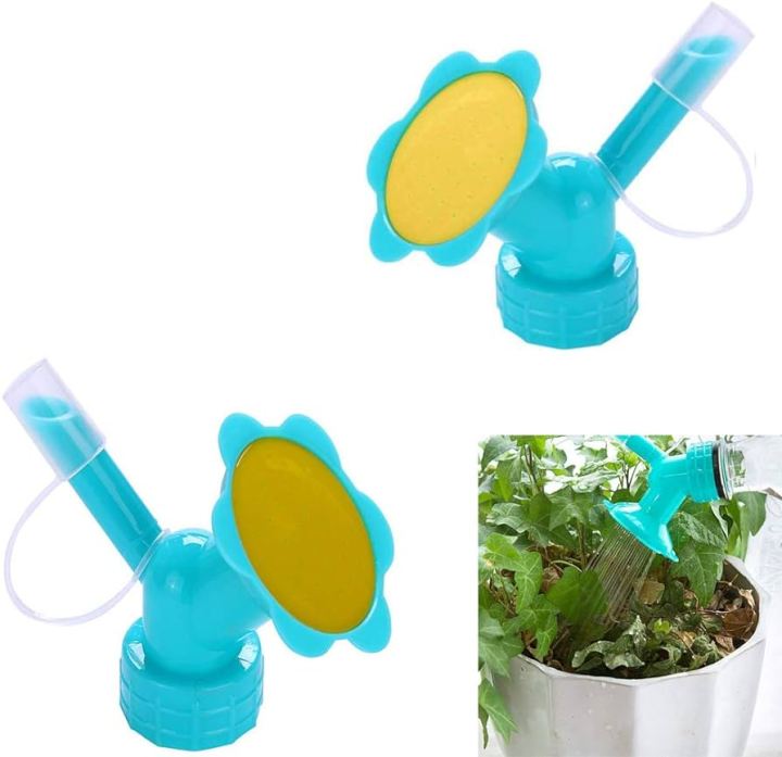 2 pcs Prostuff.In 2 In 1 Bottle cap sprinkler Dual Head Bottle watering spout Double watering Nzzule for indoor scedling plant Garden