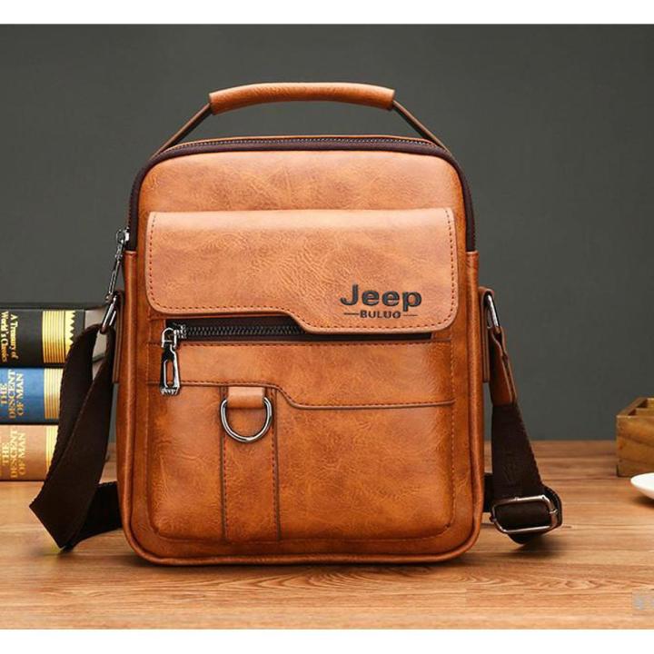JEEP BULUO Man's Crossbody Shoulder Bag Backpack For Men