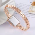 New women's watches, niche fashion, pre-owned fashion, color temperament bracelet watches, square quartz hand ornaments, watch manufacturers.