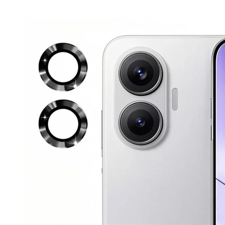 Xiaomi Redmi Turbo 4 Pro / Xiaomi Poco F7 Camera Ring Tempered Glass Lens Protective Aluminum Alloy Cover Camera Glass Ring