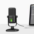 Saramonic SR-MV2000 Large Diaphragm Professional USB Studio Microphone with Magnetic Tabletop Stand, Headphone Out and Multi-Color LED for Computers and Mobile Devices (SR-MV2000).