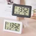 Mini Digital Clock Temperature Humidity Portable Table Clock Thermometer Hygrometer 12/24H Battery Operated LED Clock. 