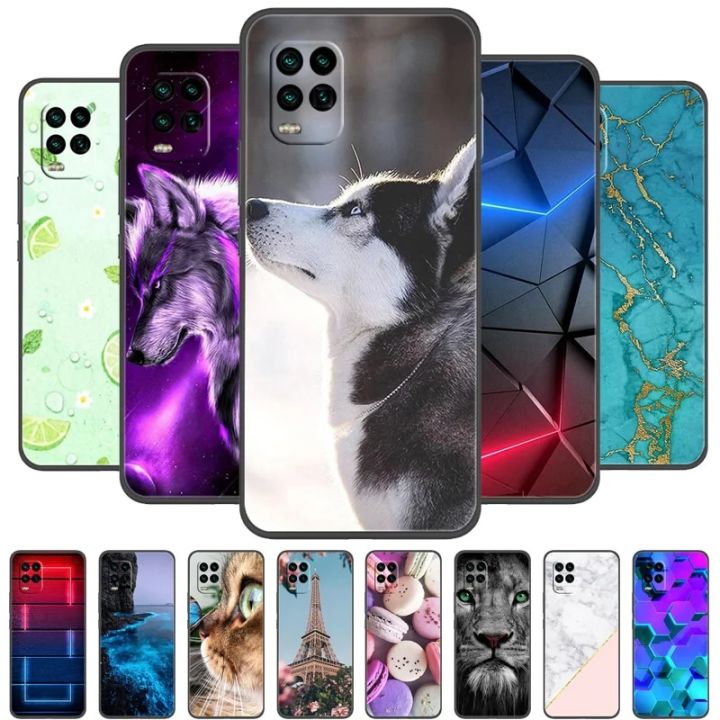 For Xiaomi Mi 10 Lite 5G Case Silicon Back Cover Phone Case for Xiaomi Mi 10 Lite Cases mi10 Lite Soft bumper coque Cool Fundas