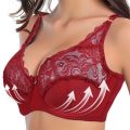 Lace Bra Plus Size Ultra Thin Women's Underwear Bra Short Underwire Big Cup Push Up Adjustable Bra Big Bra Lace Bra. 